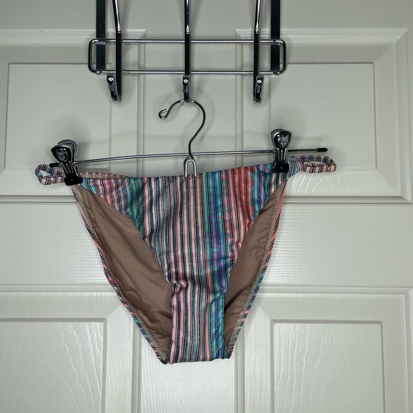 PilyQ Multicolor Striped Bikini Bottom | M - Picture 3 of 10